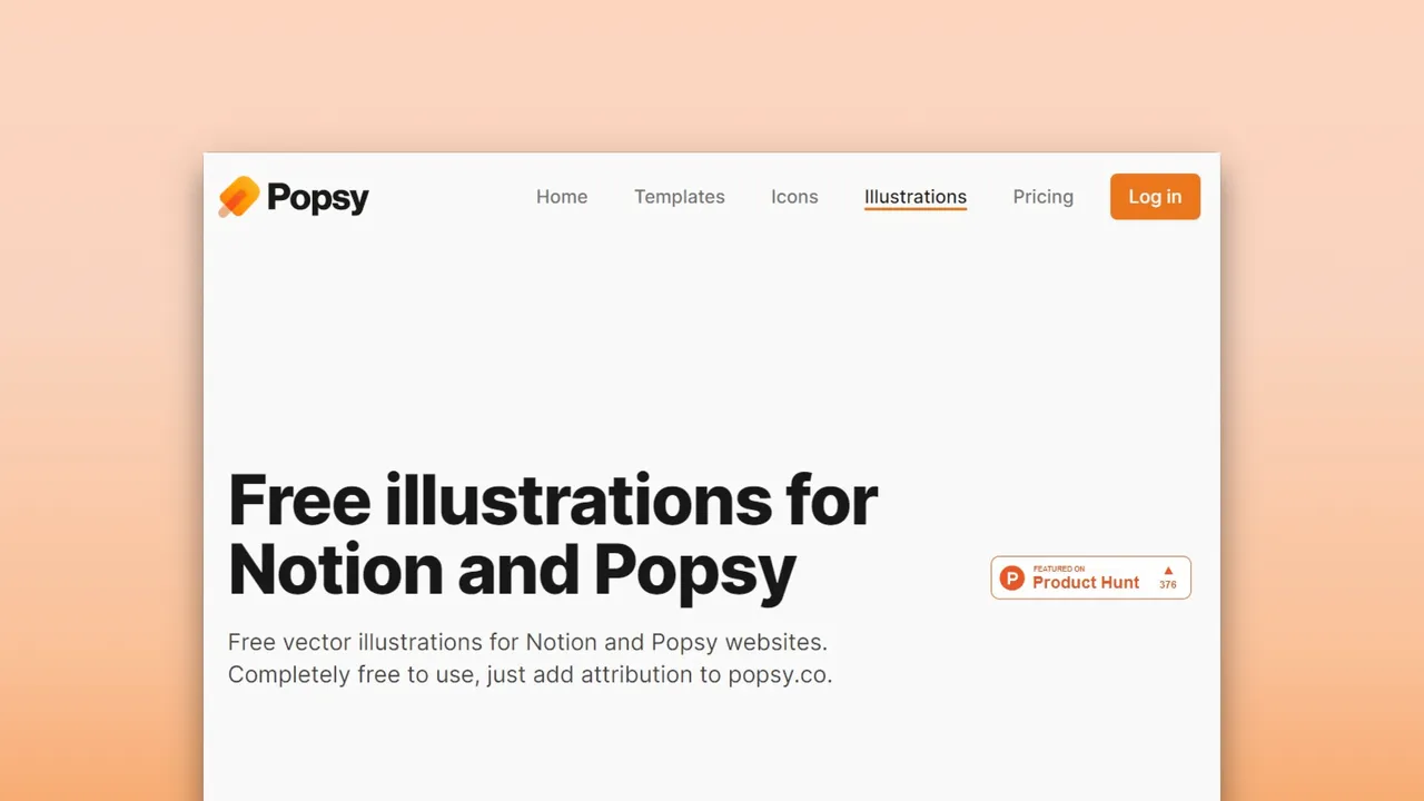 Popsy interface in use