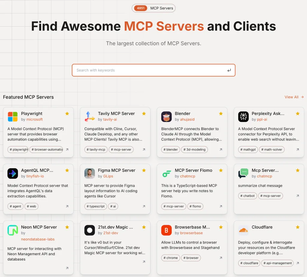 Pulse MCP dashboard view