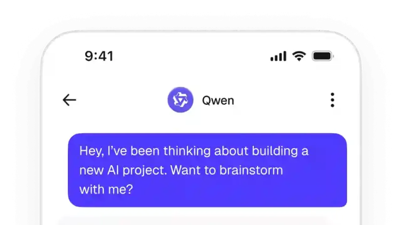 Qwen Chat app screen