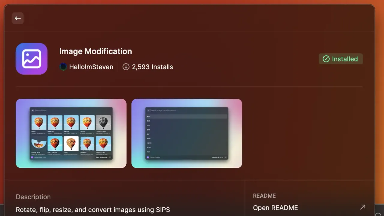 Raycast in action, productivity AI tool
