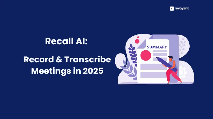 Recall.ai in action, transcription & meetings AI tool