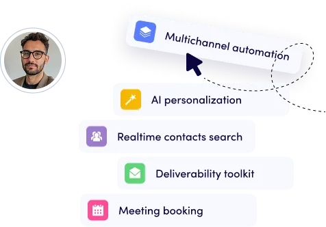 Reply.io interface in use