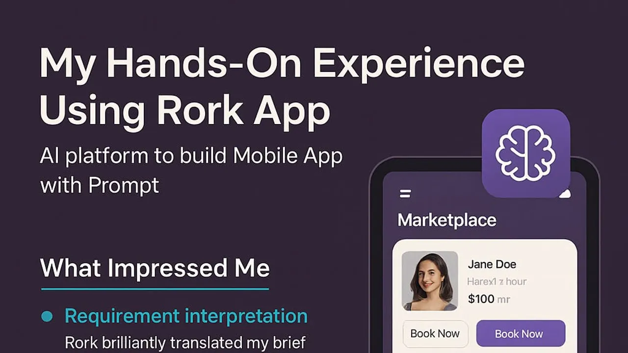 Rork in action, no-code AI tool