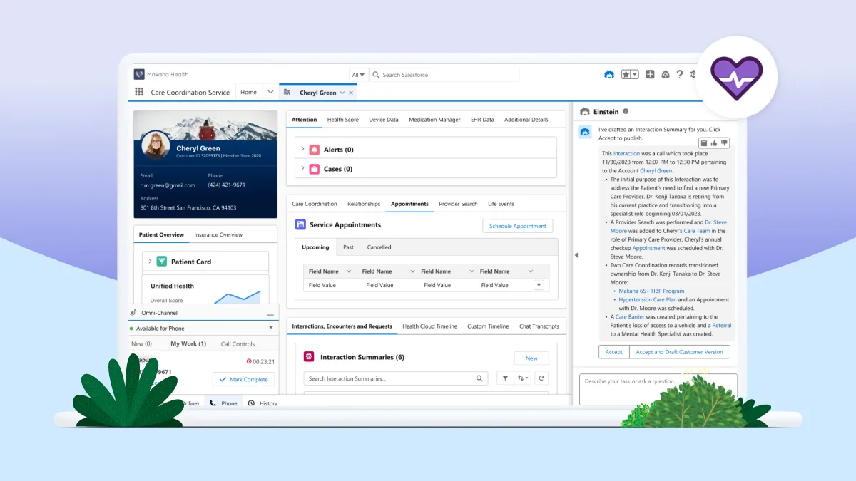 Salesforce Einstein in action, customer support & sales AI tool