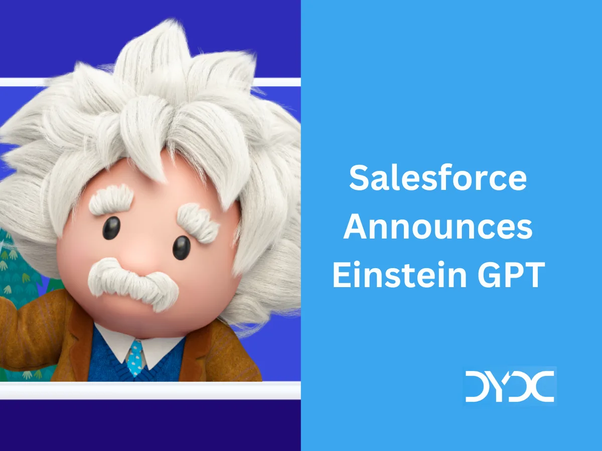 Salesforce Einstein interface in use