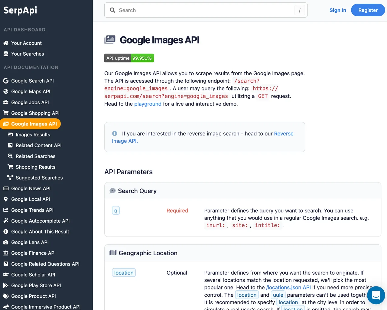 SerpAPI in action, search AI tool