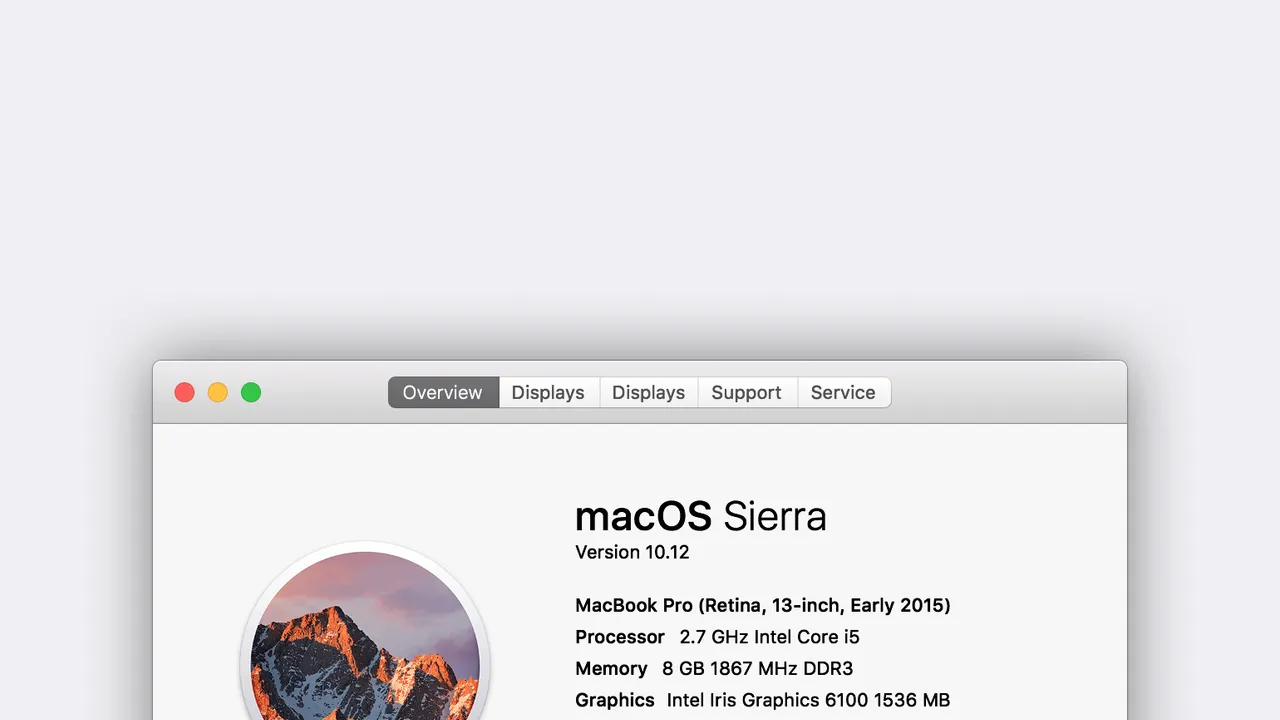 Sierra app screen