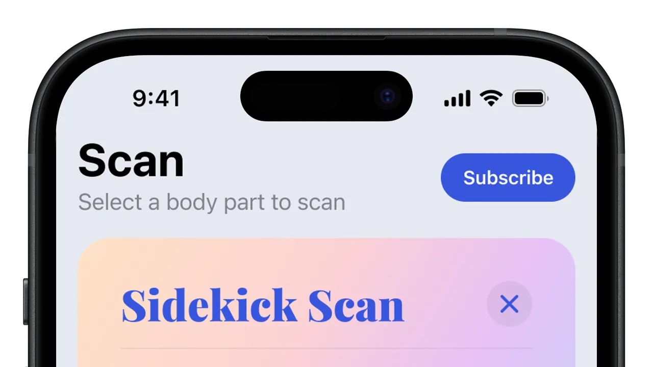 Sitekick interface in use