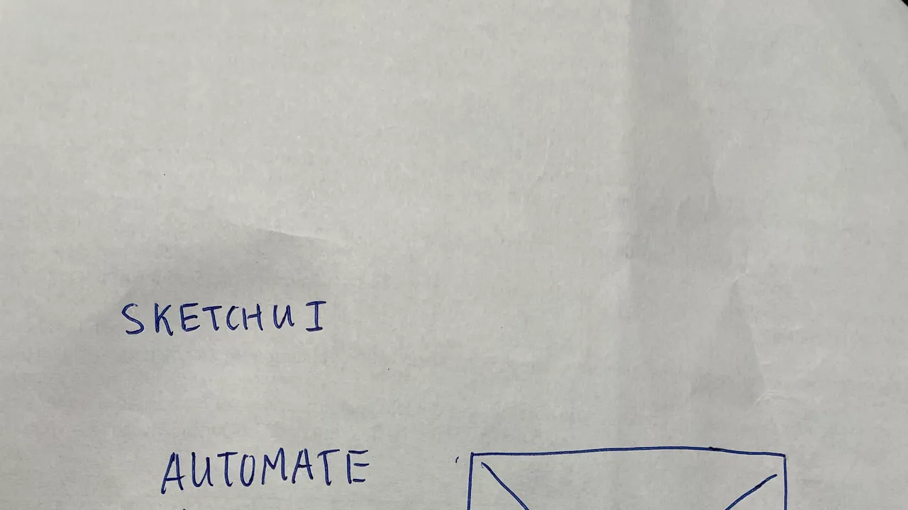 Sketch2Code interface in use