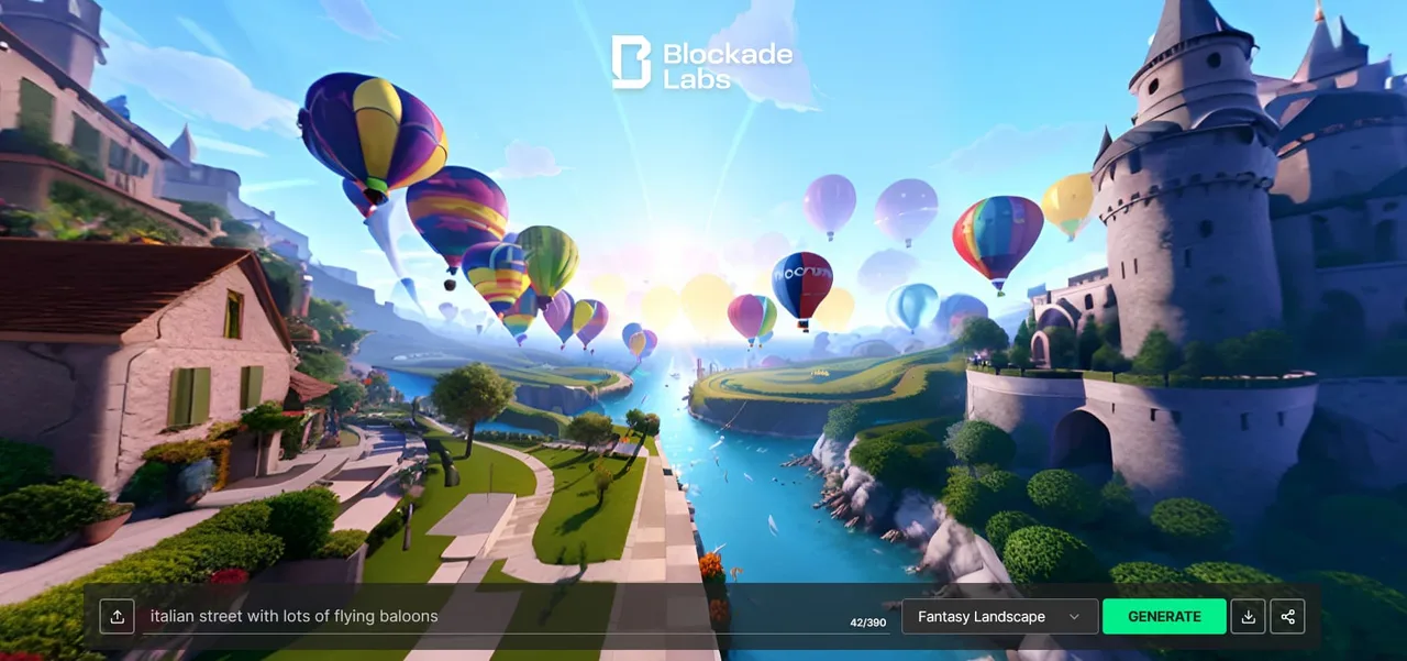 Skybox interface in use