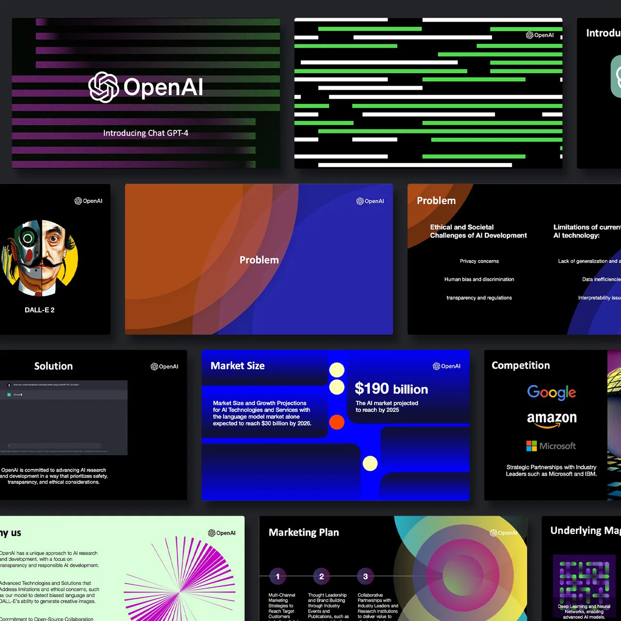 Slidebean dashboard view