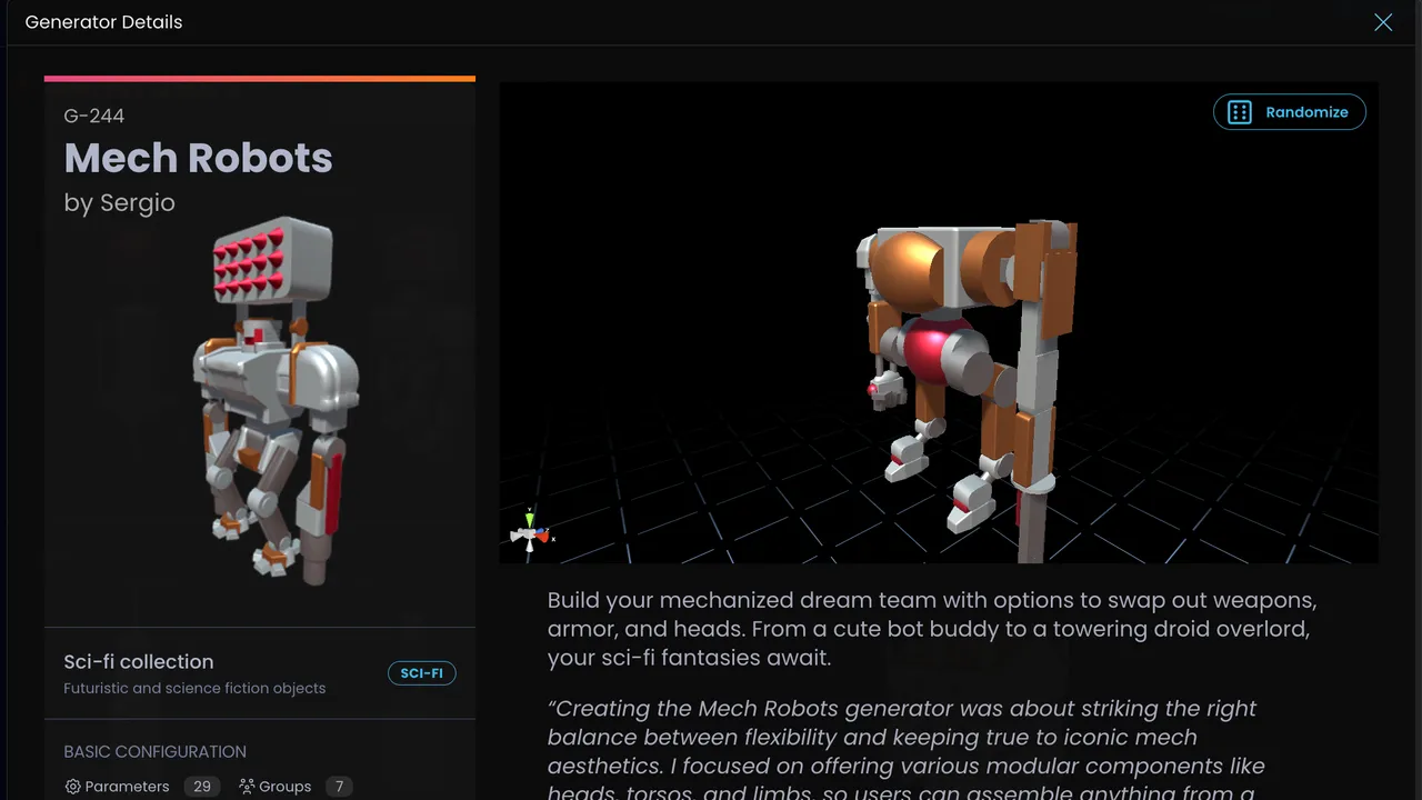 Sloyd in action, 3d & modeling AI tool