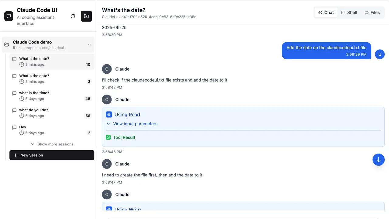 Sonnet Beta app screen