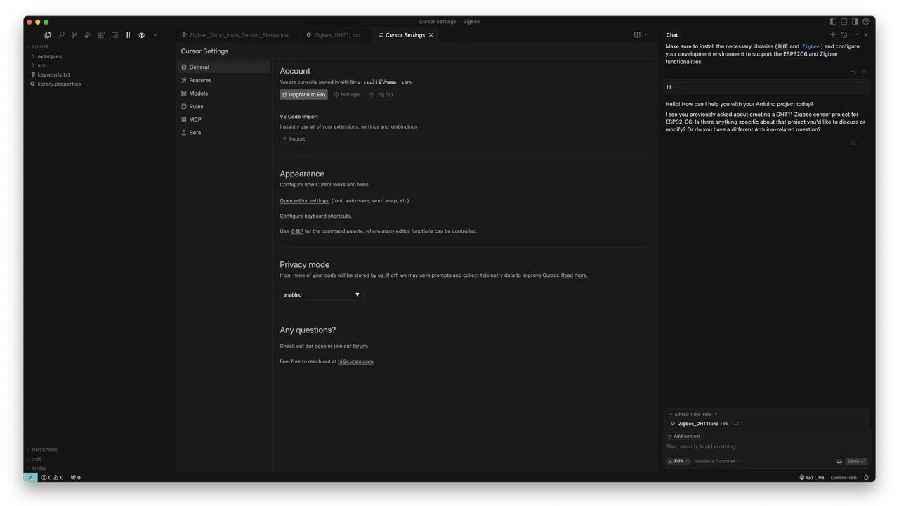Sonnet Beta interface in use
