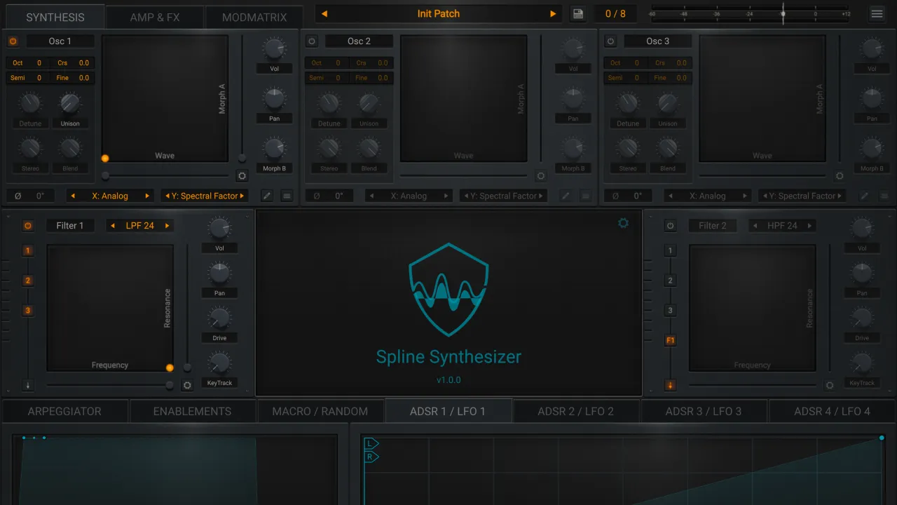 Spline app screen