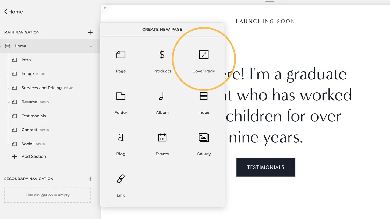 Squarespace in action, no-code AI tool