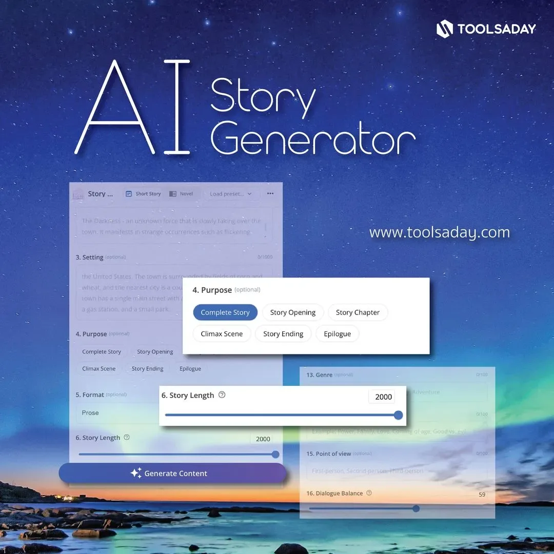 Story AI app screen
