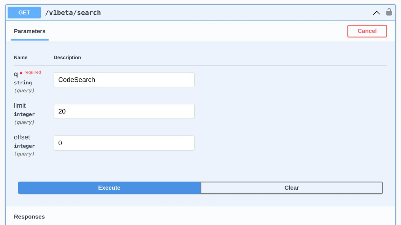 Tabby interface in use