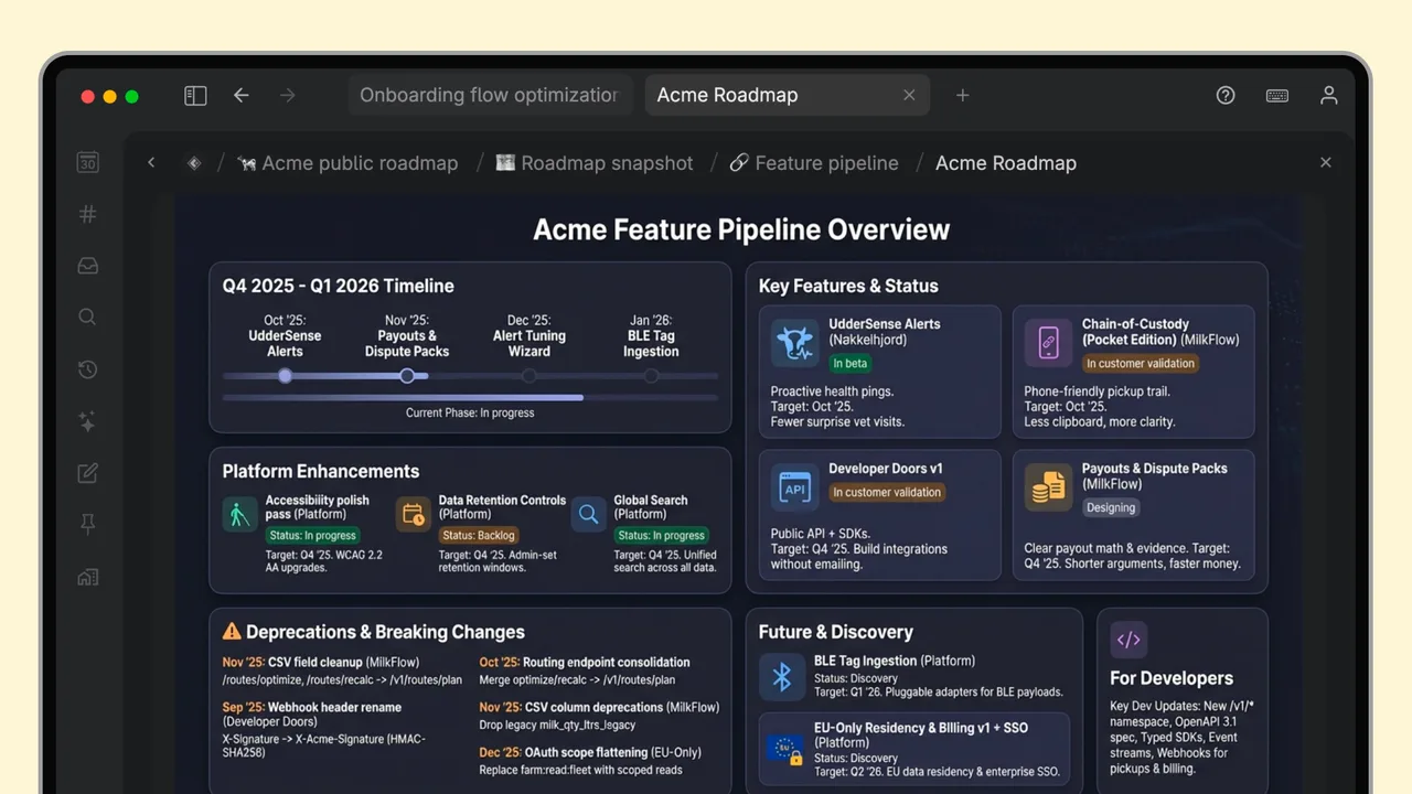 Tana interface in use