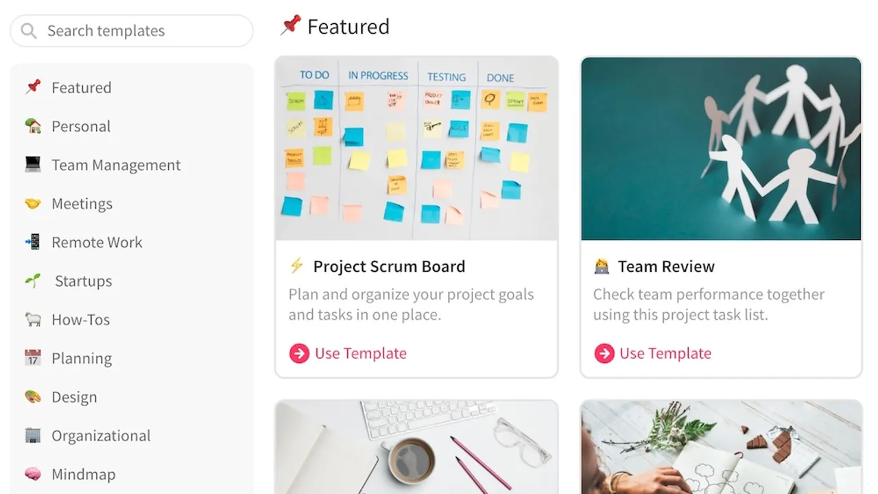 Taskade in action, productivity AI tool