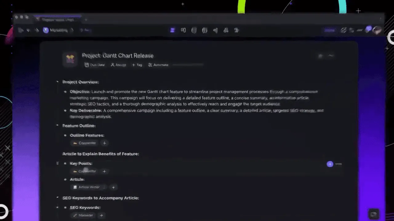 Taskade app screen