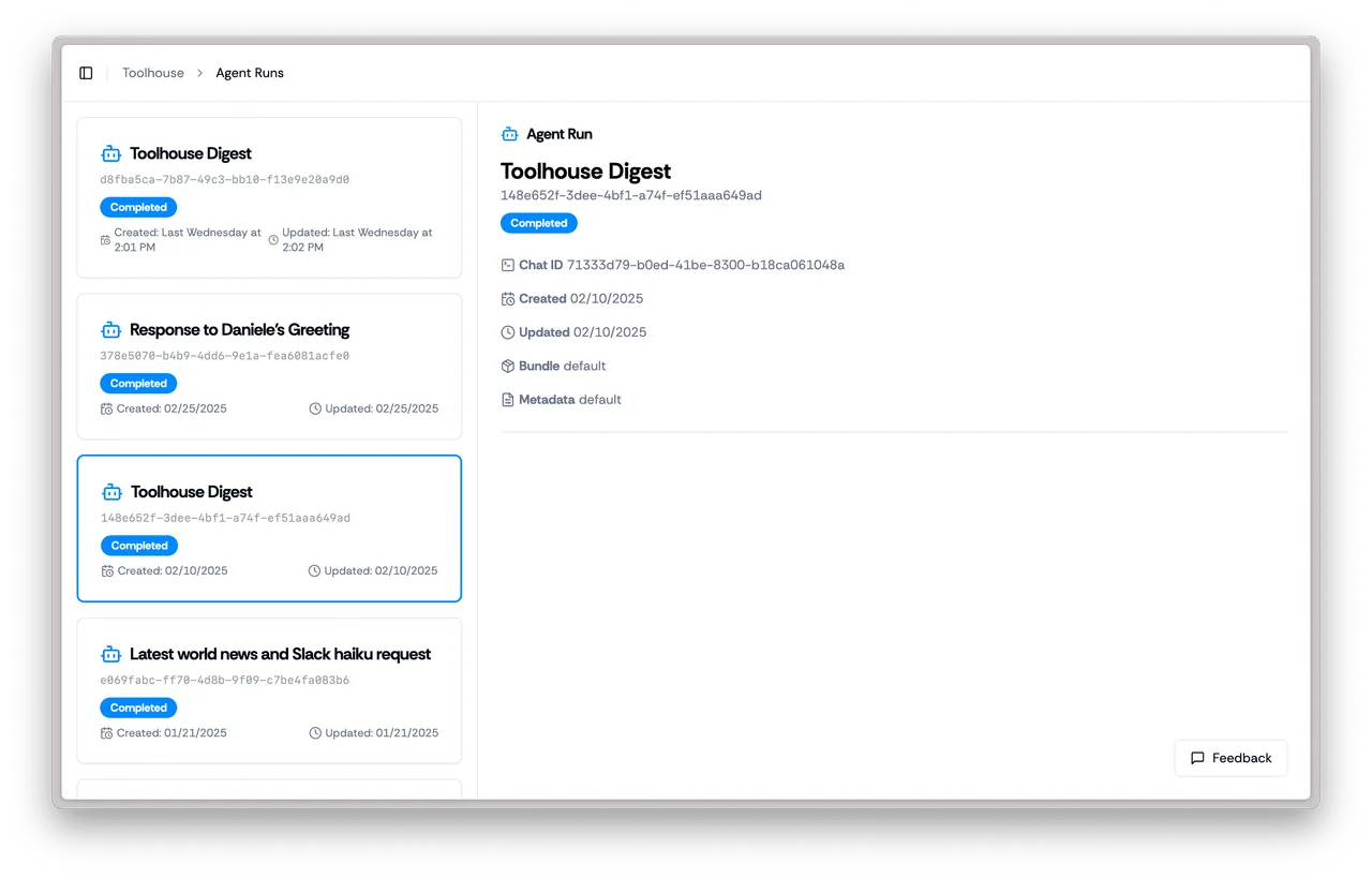 Toolhouse in action, mcp & connectors AI tool