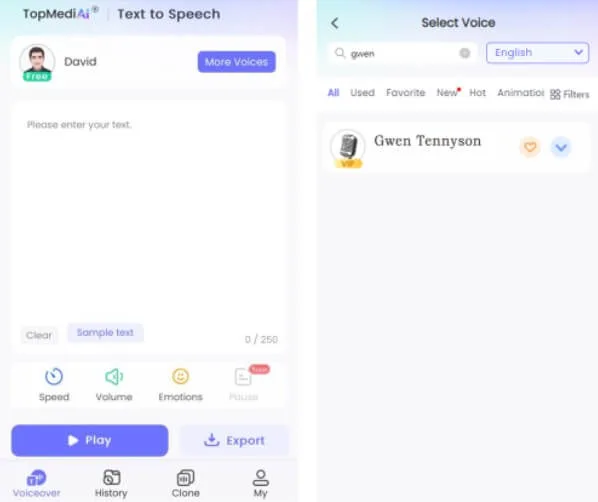 Topmediai dashboard view