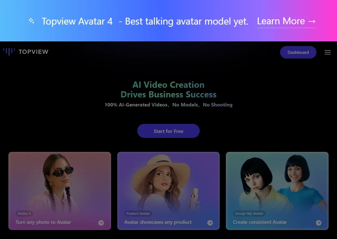 Topview AI in action, video AI tool