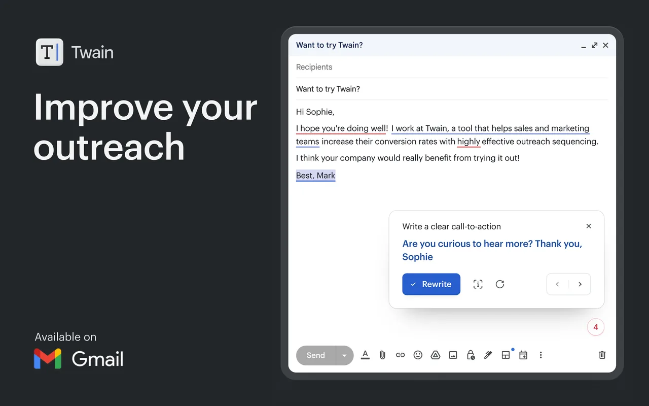 Twain interface in use