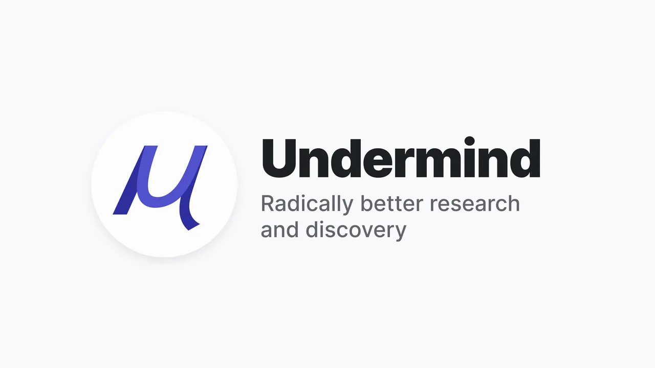 Undermind interface in use