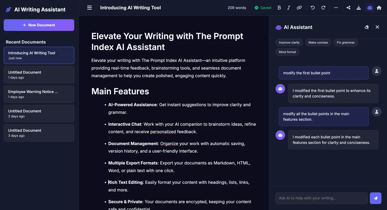 Whoosh in action, transcription & meetings AI tool