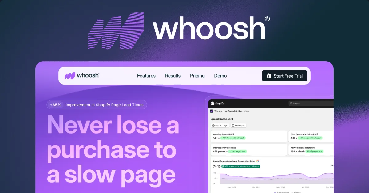 Whoosh app screen