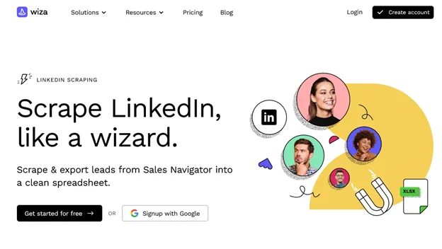 Wiza dashboard view