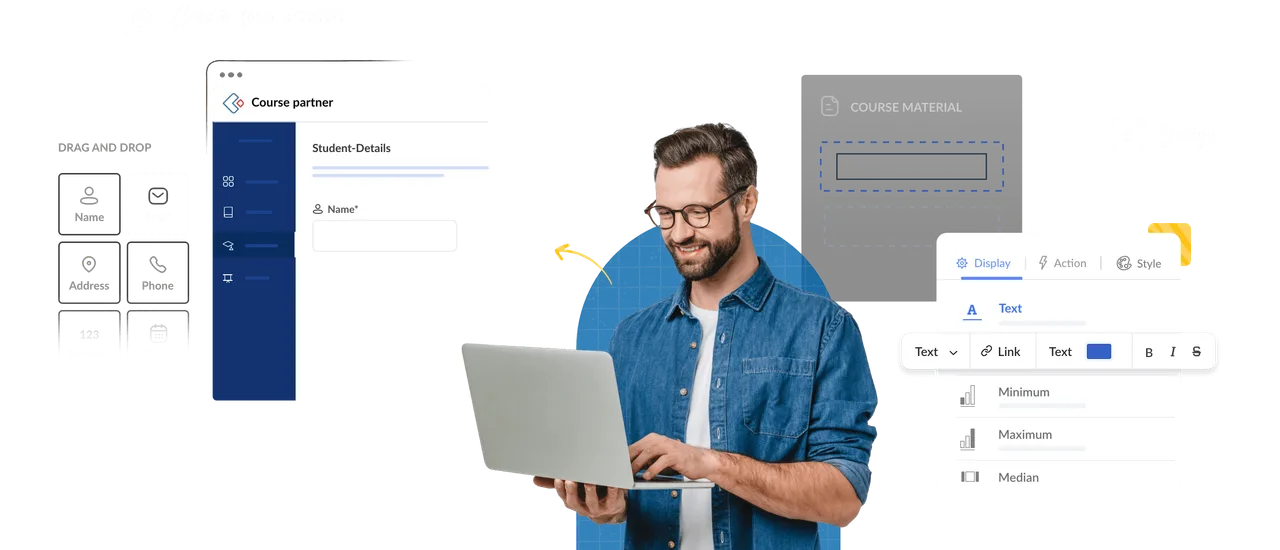 Zoho Creator dashboard view