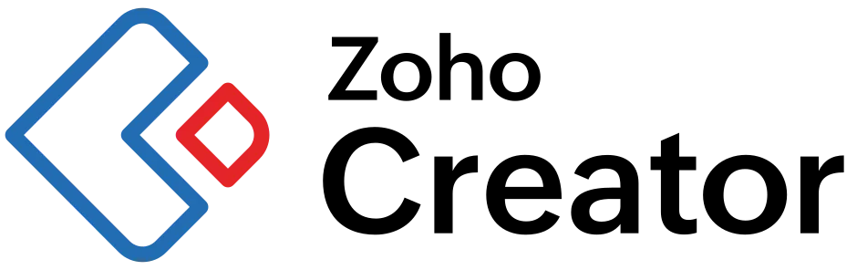 Zoho Creator interface in use